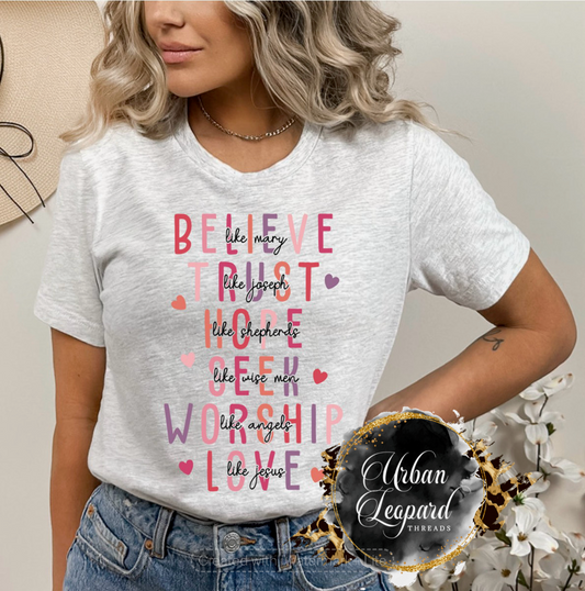 Believe Like Mary Tshirt