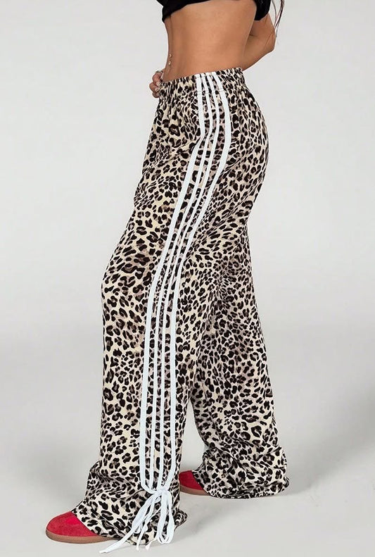 Leopard Track Pants